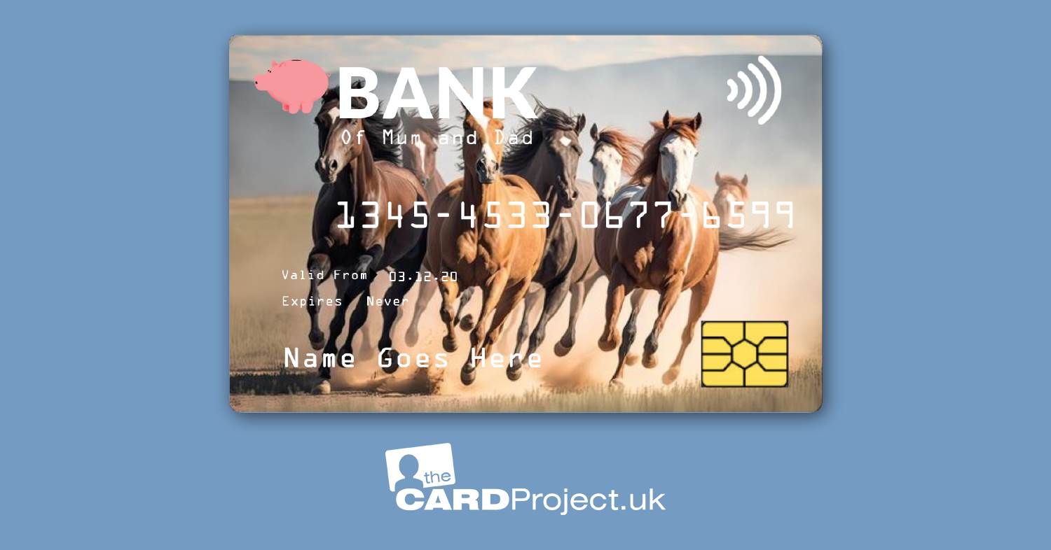 Kids Horses Toy Credit Card